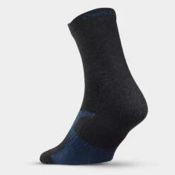 Quechua 2 Paires De Chaussettes De Randonnée Tiges Hautes Enfant Crossocks Noir Gris -Plein Air Pêche Magasin 2 paires de chaussettes de randonnee tiges hautes enfant crossocks noir gris 6