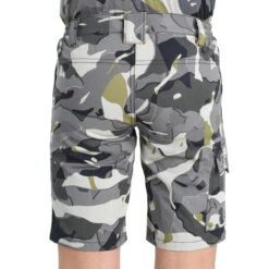 Bermuda Chasse Junior 500 Camouflage Gris -Plein Air Pêche Magasin bermuda chasse junior 500 camouflage gris 4