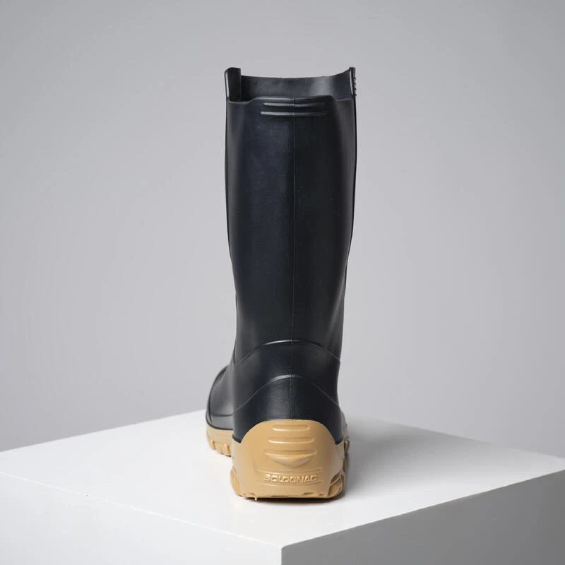 BOTTILLONS NOIRS LEGER PVC 100 FEMME 6 BOTTILLONS NOIRS LEGER PVC 100 FEMME – Image 4