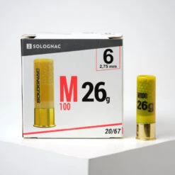 CARTOUCHE M100 CALIBRE 20/67 26G PLOMB N°6 X25