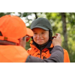 CASQUETTE CHASSE POLAIRE 100 JUNIOR VERTE -Plein Air Pêche Magasin casquette chasse polaire 100 junior verte 3