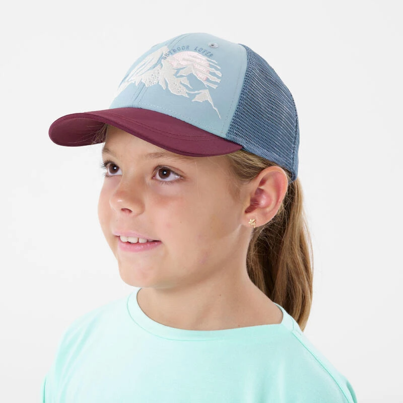 Quechua Casquette Trucker Bleue Enfant MH100 6 Quechua Casquette Trucker Bleue Enfant MH100 – Image 4