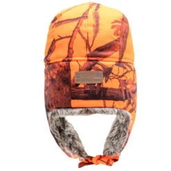 CHAPKA CHASSE CAMOUFLAGE ORANGE 14 CHAPKA CHASSE CAMOUFLAGE ORANGE -Plein Air Pêche Magasin chapka chasse camouflage orange 2