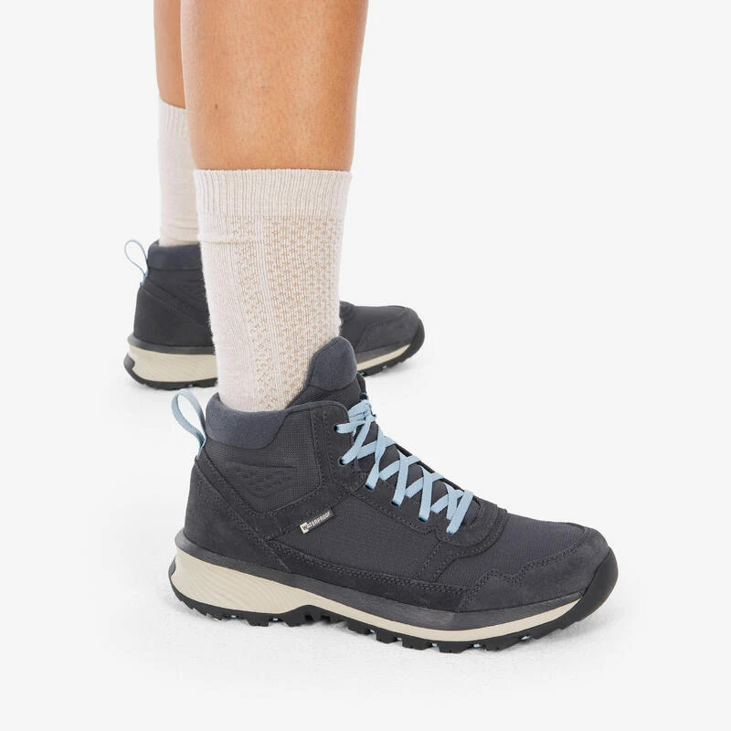 Quechua Chaussette Hike 100 High - Beige Bordeaux - Lyocell & Lin - Lot De 2 Paires 4 Quechua Chaussette Hike 100 High - Beige Bordeaux - Lyocell & Lin - Lot De 2 Paires – Image 2