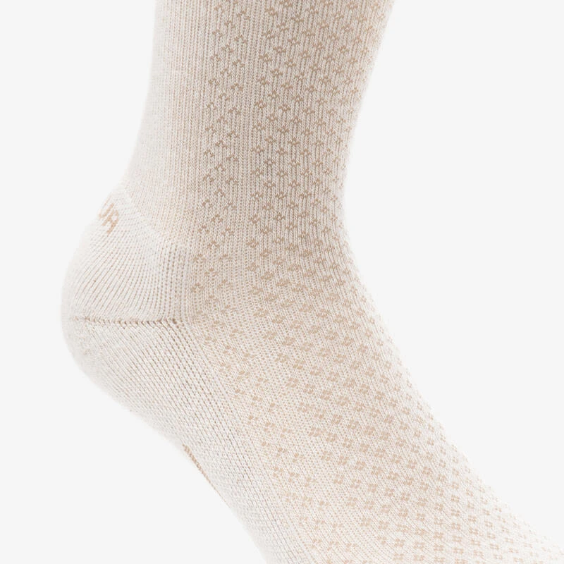 Quechua Chaussette Hike 100 High - Beige Bordeaux - Lyocell & Lin - Lot De 2 Paires 10 Quechua Chaussette Hike 100 High - Beige Bordeaux - Lyocell & Lin - Lot De 2 Paires – Image 8