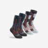 Quechua Chaussettes Chaudes De Randonnée - SH500 MOUNTAIN MID - Enfant X2 Paires -Plein Air Pêche Magasin chaussettes chaudes de randonnee sh500 mountain mid enfant x2 paires