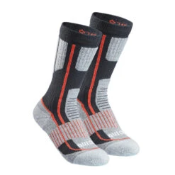 Quechua Chaussettes Chaudes De Randonnée - SH500 MOUNTAIN MID - Enfant X2 Paires -Plein Air Pêche Magasin chaussettes chaudes de randonnee sh500 mountain mid enfant x2 paires 2
