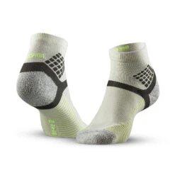 Quechua Chaussettes Randonnée - Hike 500 MID - Gris Jaune - Lot De 2 Paires -Plein Air Pêche Magasin chaussettes randonnee hike 500 mid gris jaune lot de 2 paires 1