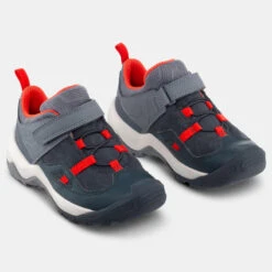 Quechua Chaussures De Randonnée Enfant à Scratch Crossrock Grise Rouge Du 24 AU 34 -Plein Air Pêche Magasin chaussures de randonnee enfant a scratch crossrock grise rouge du 24 au 34 3