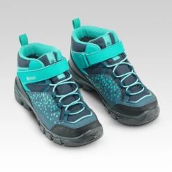 Quechua Chaussures Imperméables De Randonnée - MH120 MID Turquoises - Enfant 28 AU 34 -Plein Air Pêche Magasin chaussures impermeables de randonnee mh120 mid turquoises enfant 28 au 34 3