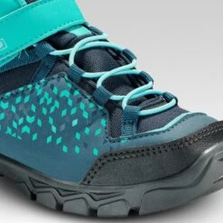 Quechua Chaussures Imperméables De Randonnée - MH120 MID Turquoises - Enfant 28 AU 34 -Plein Air Pêche Magasin chaussures impermeables de randonnee mh120 mid turquoises enfant 28 au 34 5