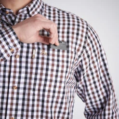 CHEMISE VERNEY CARRON À CARREAUX BLANCHE -Plein Air Pêche Magasin chemise verney carron a carreaux blanche 3