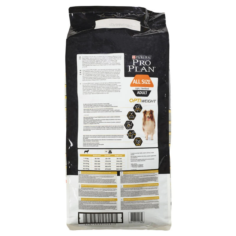 CROQUETTES CHIEN ADULTE MEDIUM LIGHT STERILISE POULET PRO PLAN 14 KG 5 CROQUETTES CHIEN ADULTE MEDIUM LIGHT STERILISE POULET PRO PLAN 14 KG – Image 3