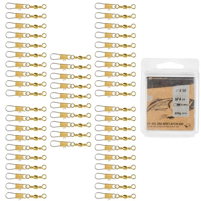 Émerillon Pêche Rolling Snap INOX BRASS SW X50 5 Émerillon Pêche Rolling Snap INOX BRASS SW X50 – Image 3