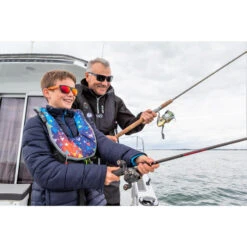 PLASTIMO GILET AUTOMATIQUE EVO JUNIOR BLEU - HARNAIS + SOUS CUTALE -Plein Air Pêche Magasin gilet automatique evo junior bleu harnais sous cutale 3