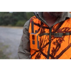 Gilet Chasse Réversible Camouflage/camouflage Fluo 100 -Plein Air Pêche Magasin gilet chasse reversible camouflagecamouflage fluo 100 2