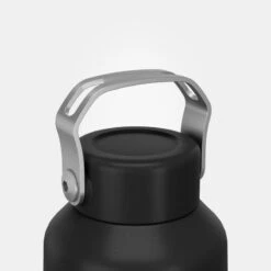 Quechua Gourde Inox 1L Avec Bouchon à Vis Pour La Randonnée - Noir -Plein Air Pêche Magasin gourde inox 1l avec bouchon a vis pour la randonnee noir 3