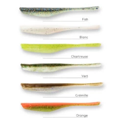 LEURRE SOUPLE FINESS AVEC ATTRACTANT WXM YUBARI FINSS 130 BLANC -Plein Air Pêche Magasin leurre souple finess avec attractant wxm yubari finss 130 blanc 1