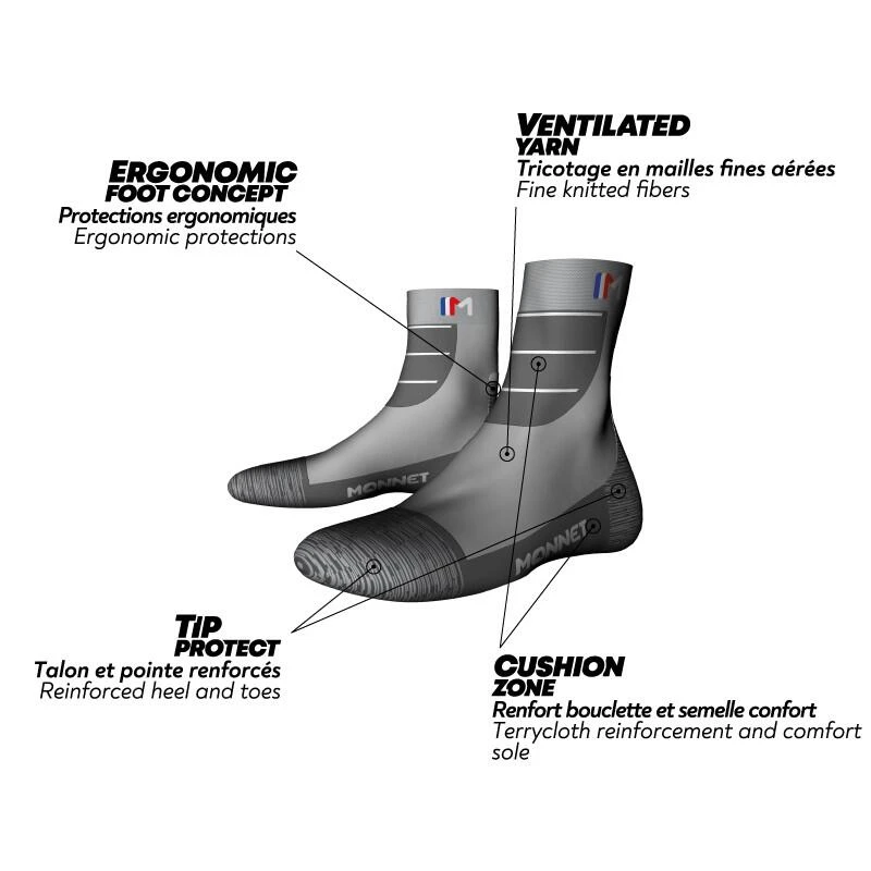 Monnet MID PERF - Chaussettes Basses Pour La Randonnée. Confort Et Protection. 7 Monnet MID PERF - Chaussettes Basses Pour La Randonnée. Confort Et Protection. – Image 5
