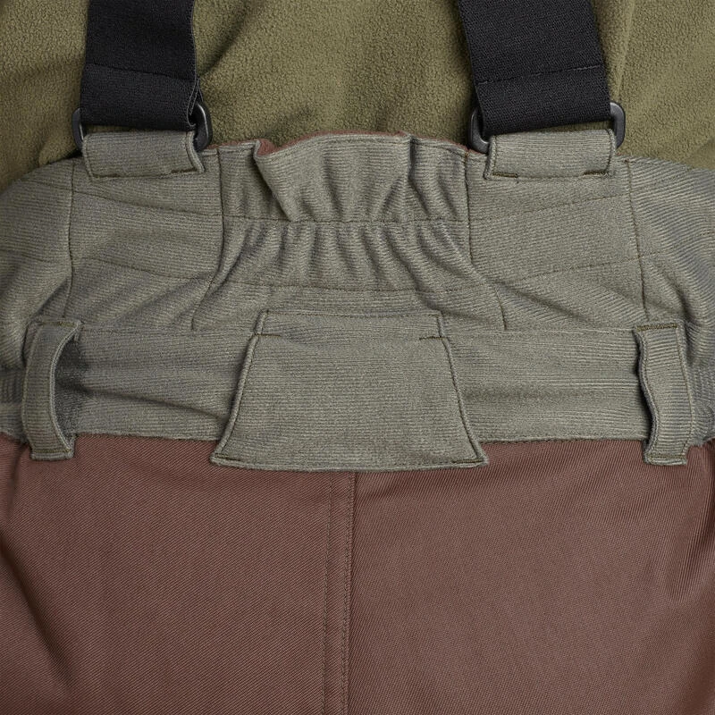 PANTALON CHASSE A BRETELLES CHAUD -20°C VERT 100 8 PANTALON CHASSE A BRETELLES CHAUD -20°C VERT 100 – Image 6