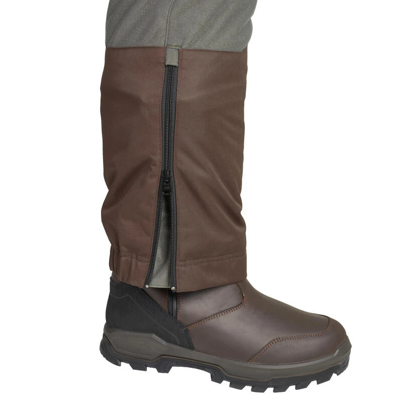 PANTALON CHASSE A BRETELLES CHAUD -20°C VERT 100 11 PANTALON CHASSE A BRETELLES CHAUD -20°C VERT 100 – Image 9