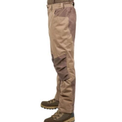 PANTALON CHASSE IMPERMEABLE CHAUD SILENCIEUX MARRON 520 -Plein Air Pêche Magasin pantalon chasse impermeable chaud silencieux marron 520 2