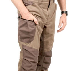 PANTALON CHASSE IMPERMEABLE CHAUD SILENCIEUX MARRON 520 -Plein Air Pêche Magasin pantalon chasse impermeable chaud silencieux marron 520 8