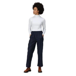 Regatta Pantalon De Pluie Femme (Bleu Marine) -Plein Air Pêche Magasin pantalon de pluie femme bleu marine 2