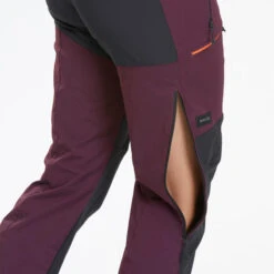 Pantalon Déperlant De Trek Montagne - MT900 Bordeaux - Femme -Plein Air Pêche Magasin pantalon deperlant de trek montagne mt900 bordeaux femme 5