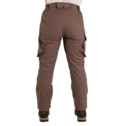 PANTALON FEMME CHASSE CHAUD IMPERMÉABLE MARRON 500 -Plein Air Pêche Magasin pantalon femme chasse chaud impermeable marron 500 4