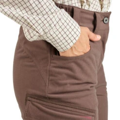PANTALON FEMME CHASSE CHAUD IMPERMÉABLE MARRON 500 -Plein Air Pêche Magasin pantalon femme chasse chaud impermeable marron 500 8