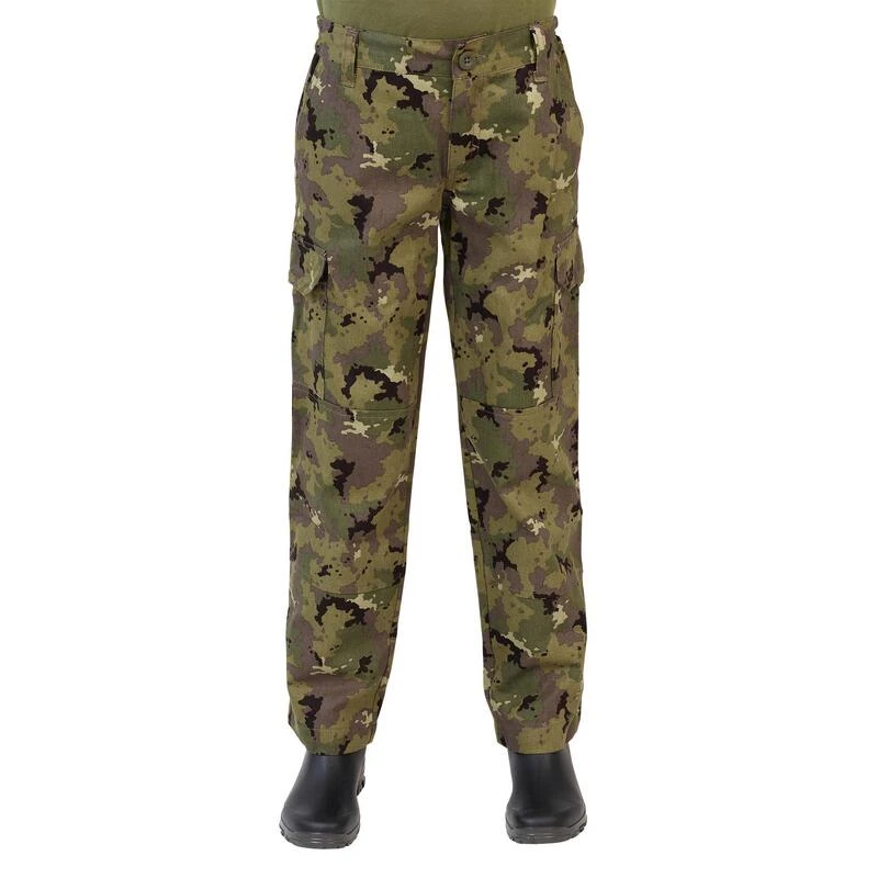 Pantalon Résistant Junior -100 Camouflage Island Vert 4 Pantalon Résistant Junior -100 Camouflage Island Vert – Image 2