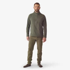 PANTALON SOUS VÊTEMENT POLAIRE 100 VERT -Plein Air Pêche Magasin pantalon sous vetement polaire 100 vert 1