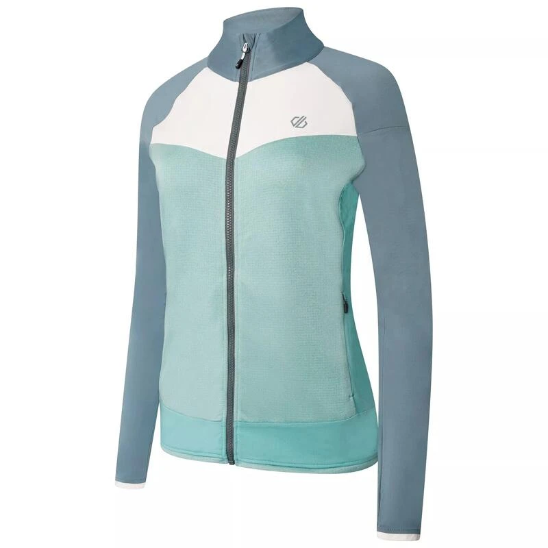 Dare 2b Polaire ELATION Femme (Turquoise / Blanc) 4 Dare 2b Polaire ELATION Femme (Turquoise / Blanc) – Image 2