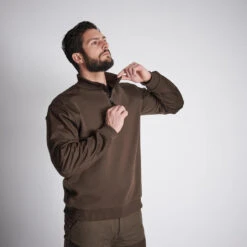 PULL RENFORT 500 MARRON -Plein Air Pêche Magasin pull renfort 500 marron 2