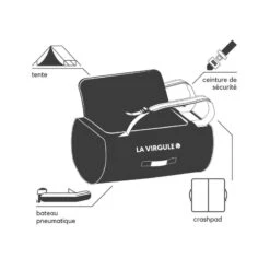 Sac Weekend Upcyclé - Duffel Bag Hors-Bord - 50L Rouge 13 Sac Weekend Upcyclé - Duffel Bag Hors-Bord - 50L Rouge -Plein Air Pêche Magasin sac weekend upcycle duffel bag hors bord 50l rouge 5