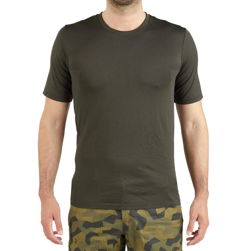 T-shirt Chasse Manches Courtes Léger Et Respirant Homme - 500 Vert 3 T-shirt Chasse Manches Courtes Léger Et Respirant Homme - 500 Vert – Image 2