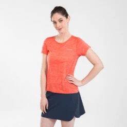 T-shirt Manches Courtes De Randonnée - Columbia Alpine Chill Rouge - Femme -Plein Air Pêche Magasin t shirt manches courtes de randonnee columbia alpine chill rouge femme 2