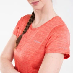 T-shirt Manches Courtes De Randonnée - Columbia Alpine Chill Rouge - Femme -Plein Air Pêche Magasin t shirt manches courtes de randonnee columbia alpine chill rouge femme 4