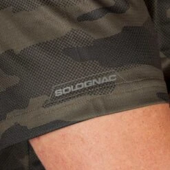 T-shirt Manches Courtes Respirant Chasse 100 Camouflage Kaki -Plein Air Pêche Magasin t shirt manches courtes respirant chasse 100 camouflage kaki 6