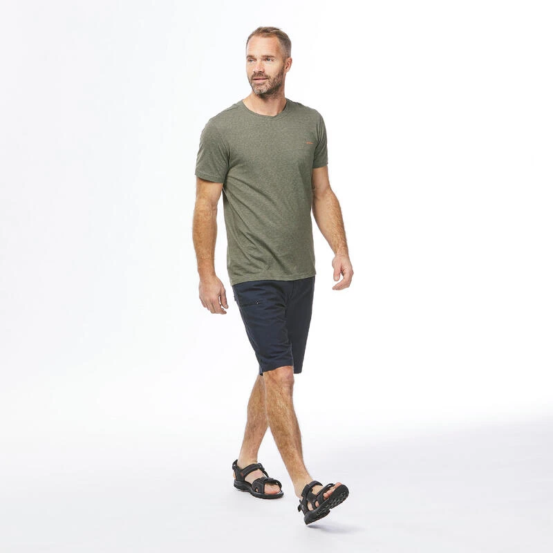 Quechua T-shirt NH500 Fresh Rec Khaki Men 4 Quechua T-shirt NH500 Fresh Rec Khaki Men – Image 2