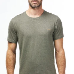 Quechua T-shirt NH500 Fresh Rec Khaki Men 7 Quechua T-shirt NH500 Fresh Rec Khaki Men -Plein Air Pêche Magasin t shirt nh500 fresh rec khaki men 2