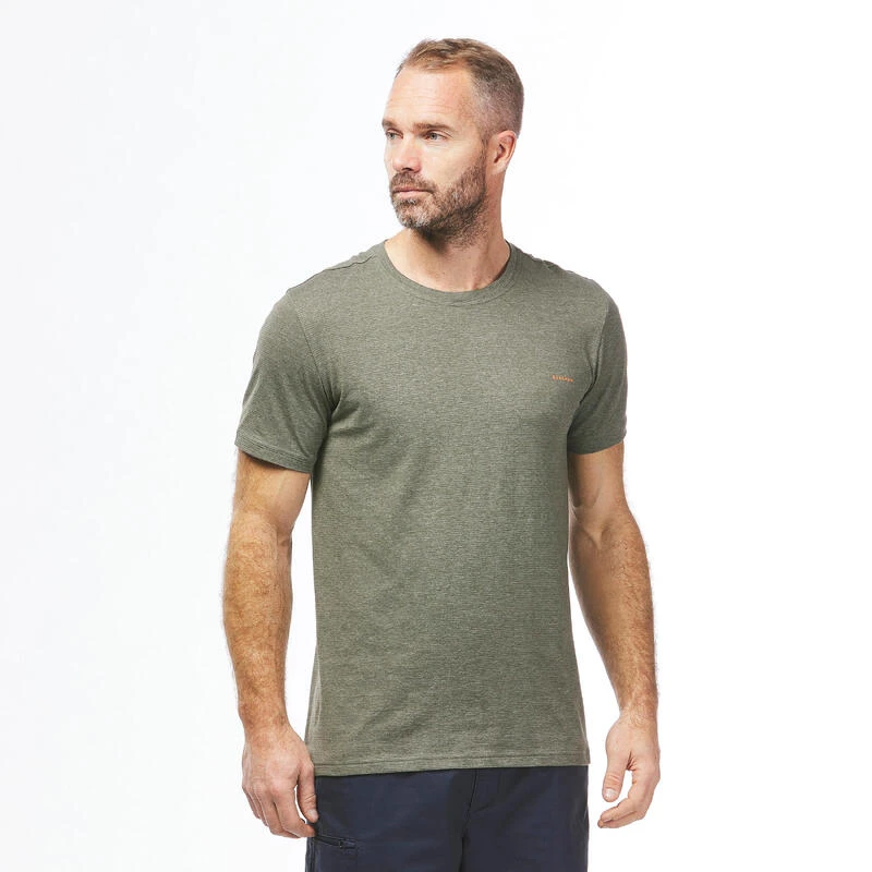 Quechua T-shirt NH500 Fresh Rec Khaki Men 3 Quechua T-shirt NH500 Fresh Rec Khaki Men