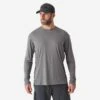 Tee-shirt De Pêche Anti-UV 500 Gris 1 Tee-shirt De Pêche Anti-UV 500 Gris -Plein Air Pêche Magasin tee shirt de peche anti uv 500 gris
