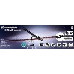 Télescope Sirius 70/900 AZ - BRESSER -avec Adaptateur Pour Smartphone -Plein Air Pêche Magasin telescope sirius 70900 az bresser avec adaptateur pour smartphone 5