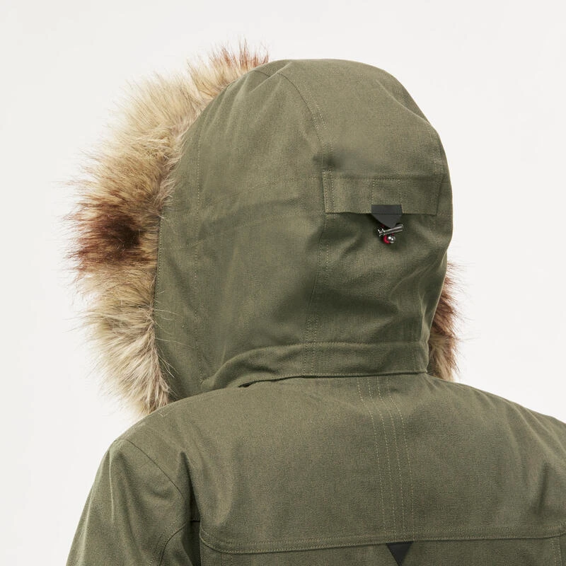 Veste 3en1 Imperméable De Trek Voyage - Travel 700 -10° - Kaki - Femme 6 Veste 3en1 Imperméable De Trek Voyage - Travel 700 -10° - Kaki - Femme – Image 4