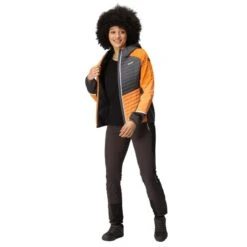 Regatta Veste à Capuche TRUTTON Femme (Orange Clair / Gris Phoque) -Plein Air Pêche Magasin veste a capuche trutton femme orange clair gris phoque 3