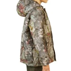 VESTE CHASSE CHAUDE ET IMPERMÉABLE SIBIR 300 JUNIOR CAMOUFLAGE KAMO-BR -Plein Air Pêche Magasin veste chasse chaude et impermeable sibir 300 junior camouflage kamo br 2