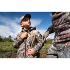 VESTE CHASSE CHAUDE ET IMPERMÉABLE SIBIR 300 JUNIOR CAMOUFLAGE KAMO-BR -Plein Air Pêche Magasin veste chasse chaude et impermeable sibir 300 junior camouflage kamo br 3