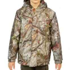 VESTE CHASSE CHAUDE ET IMPERMÉABLE SIBIR 300 JUNIOR CAMOUFLAGE KAMO-BR -Plein Air Pêche Magasin veste chasse chaude et impermeable sibir 300 junior camouflage kamo br 5